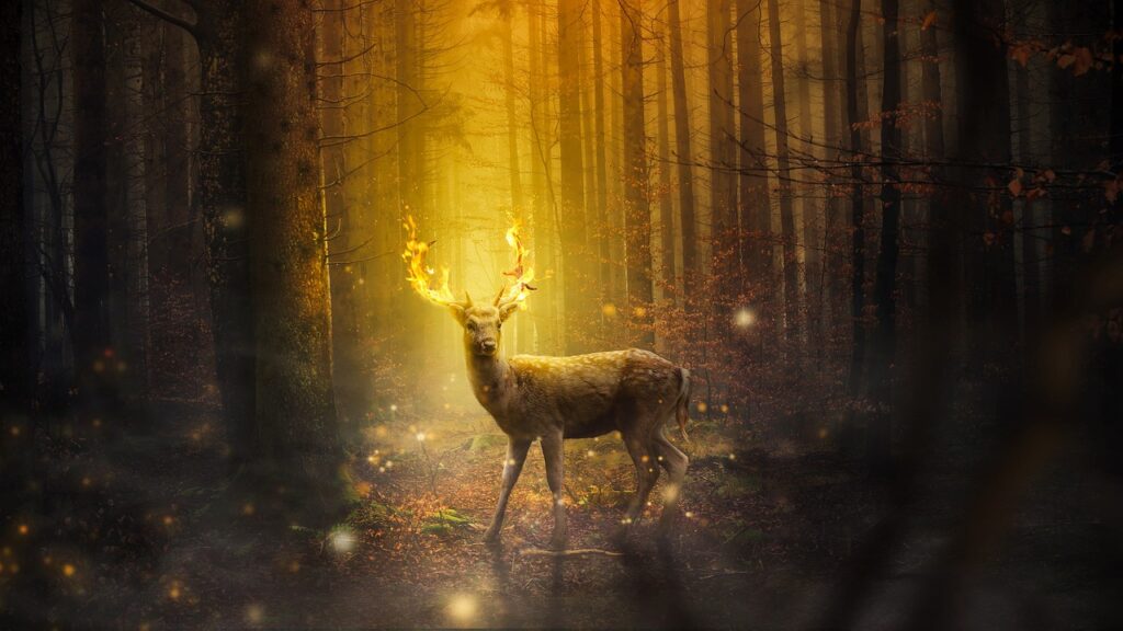 fantasy, free background, deer-3232570.jpg