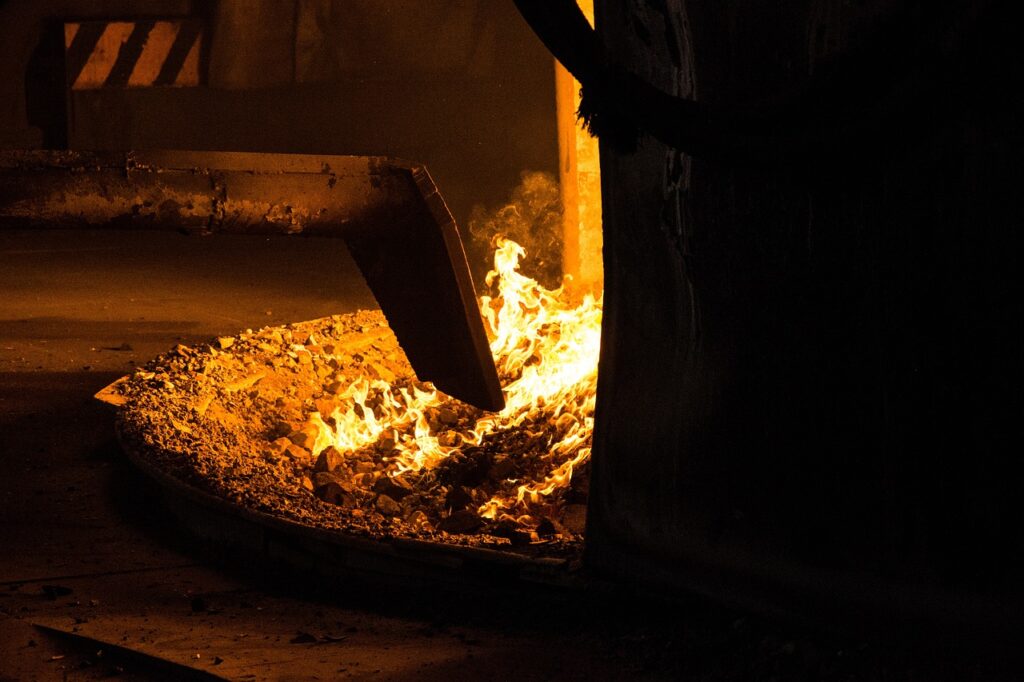 metallurgy, a ferro-alloy, the electric arched furnace-2932944.jpg